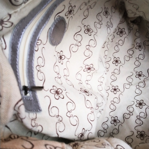 Vintage Women's Silver Sequin Metallic Large Tote - Picture 2 of 7